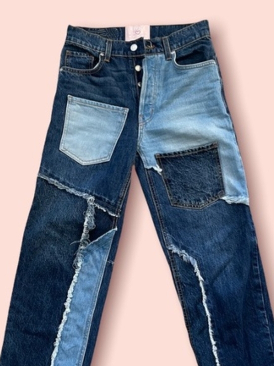 REVICE Denim - REVICE Patchwork Two-Tone Blue Jeans